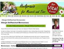 Tablet Screenshot of ihr-vitalpunkt.de